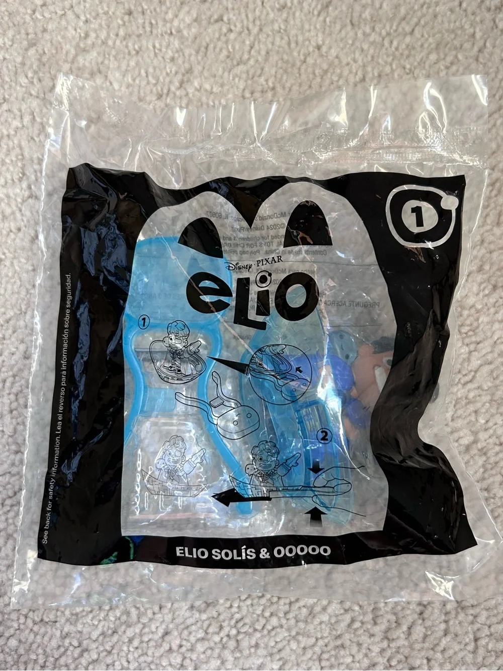 McDonald’s Disney Pixar Elio 2024 Happy Meal Toy #1 & #4 Set, 2 PCs Collectible